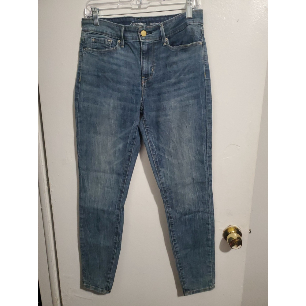 Women's Levi's Signature Modern Skinny Dark Stretch Jeans Size 8